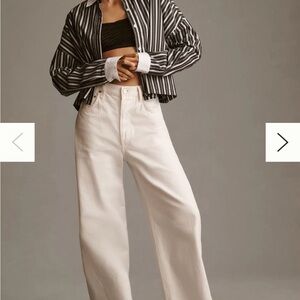 Moon River Striped Buttondown Shirt